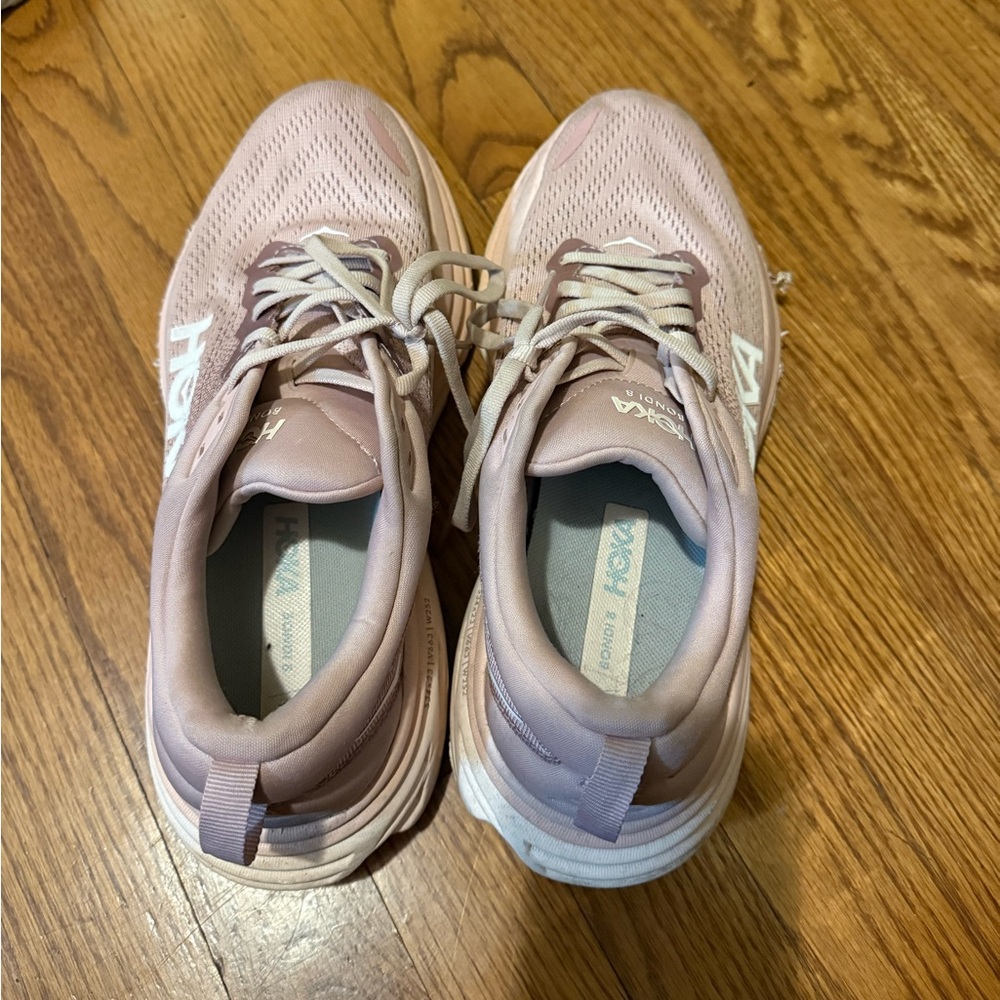 Hoka Women's Athletic Shoes in Soft Pink - Picture 3 of 12